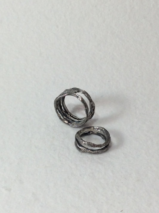 Small Cast Sterling Cholla Ring